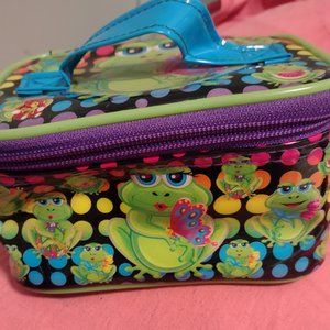 Vintage Lisa Frank square cosmetic bag/purse